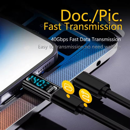 Charging Adapter with Digital Display, 8 Pin Male to Type-C Female 35W, Type-C Male to 8 Pin Female 35W, Type-C Male to Type-C Female 140W