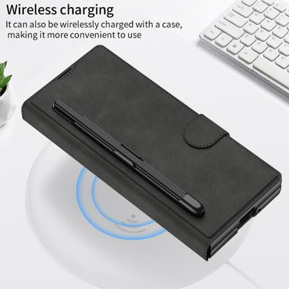 GKK Integrated Armor Flip Leather Case with Pen Slot, Stylus Not Included, For Samsung Galaxy Z Fold7 5G, For Samsung Galaxy Z Fold6