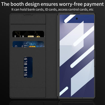 GKK Integrated Armor Flip Leather Case with Pen Slot, Stylus Not Included, For Samsung Galaxy Z Fold7 5G, For Samsung Galaxy Z Fold6