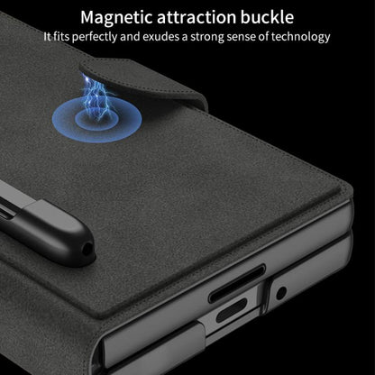 GKK Integrated Armor Flip Leather Case with Pen Slot, Stylus Not Included, For Samsung Galaxy Z Fold7 5G, For Samsung Galaxy Z Fold6