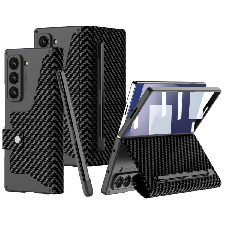 GKK Integrated Armor Flip Leather Case with Pen Slot, Stylus Not Included, For Samsung Galaxy Z Fold7 5G, For Samsung Galaxy Z Fold6