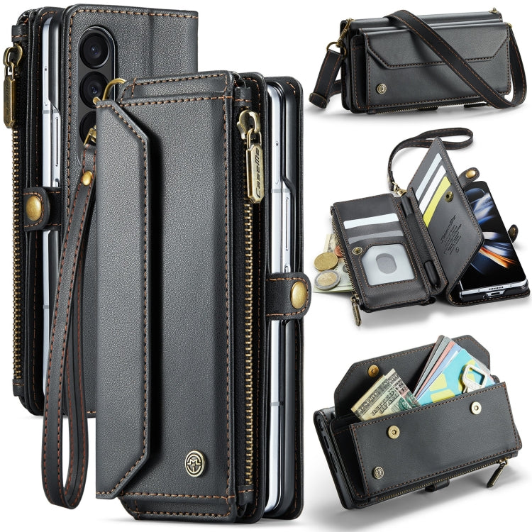 CaseMe C36 Card Slots Zipper Wallet RFID Anti-theft Leather Phone Case