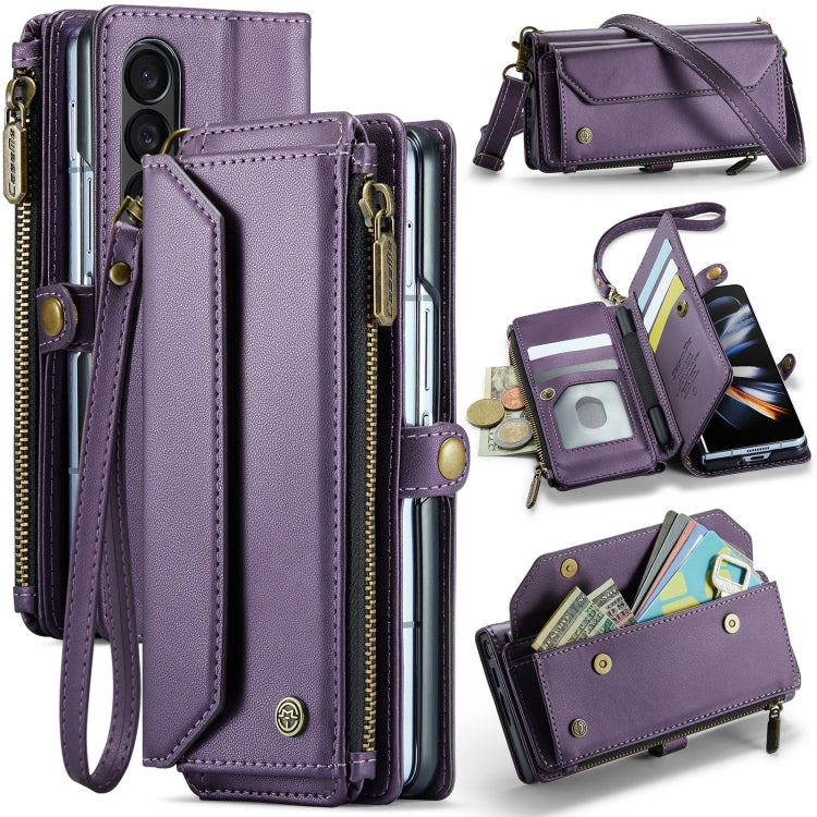 CaseMe C36 Card Slots Zipper Wallet RFID Anti-theft Leather Phone Case