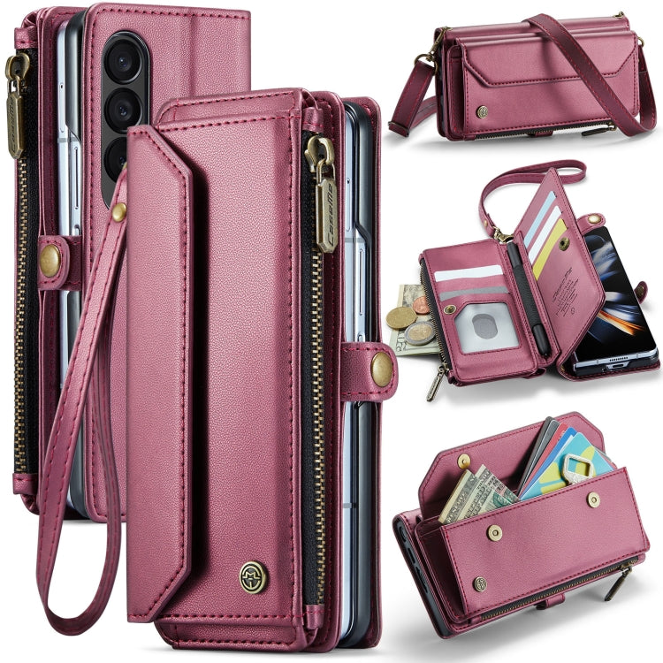 CaseMe C36 Card Slots Zipper Wallet RFID Anti-theft Leather Phone Case