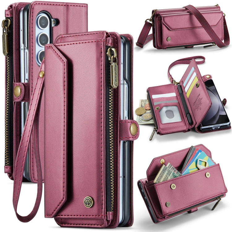 CaseMe C36 Card Slots Zipper Wallet RFID Anti-theft Leather Phone Case