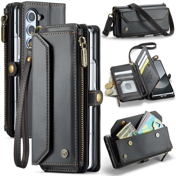 CaseMe C36 Card Slots Zipper Wallet RFID Anti-theft Leather Phone Case