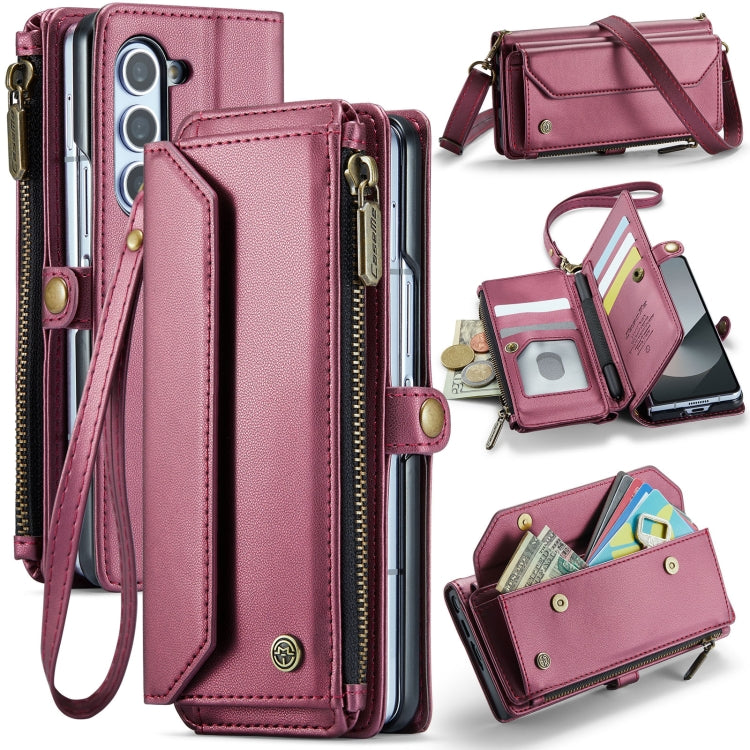 CaseMe C36 Card Slots Zipper Wallet RFID Anti-theft Leather Phone Case