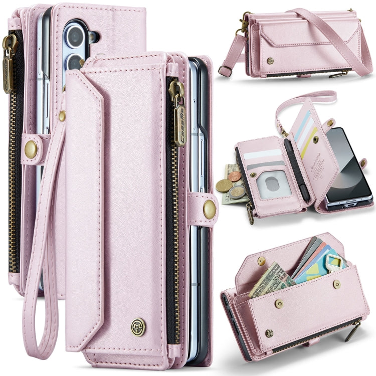 CaseMe C36 Card Slots Zipper Wallet RFID Anti-theft Leather Phone Case