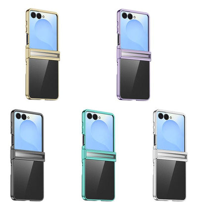 Three Parts 6D Electroplating PC Shockproof Phone Case, For Samsung Galaxy Z Flip7 5G, For Samsung Galaxy Z Fold6