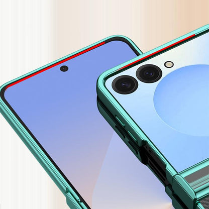 Three Parts 6D Electroplating PC Shockproof Phone Case, For Samsung Galaxy Z Flip7 5G, For Samsung Galaxy Z Fold6