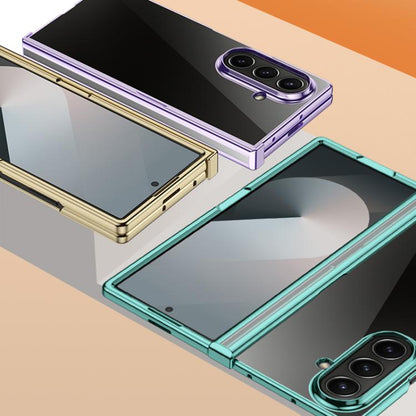 Three Parts 6D Electroplating PC Shockproof Phone Case, For Galaxy Z Fold8 Ultra 5G, For Galaxy Z Flip8 5G, For Samsung Galaxy Z Flip7 FE / Flip6, For Samsung Galaxy Z Fold7 5G