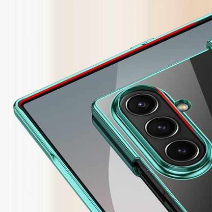 Three Parts 6D Electroplating PC Shockproof Phone Case, For Galaxy Z Fold8 Ultra 5G, For Galaxy Z Flip8 5G, For Samsung Galaxy Z Flip7 FE / Flip6, For Samsung Galaxy Z Fold7 5G