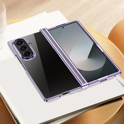 Three Parts 6D Electroplating PC Shockproof Phone Case, For Galaxy Z Fold8 Ultra 5G, For Galaxy Z Flip8 5G, For Samsung Galaxy Z Flip7 FE / Flip6, For Samsung Galaxy Z Fold7 5G