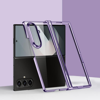 Three Parts 6D Electroplating PC Shockproof Phone Case, For Galaxy Z Fold8 5G, For Galaxy Z Fold8 Ultra 5G, For Galaxy Z Flip8 5G, For Samsung Galaxy Z Flip7 FE / Flip6