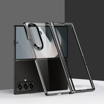 Three Parts 6D Electroplating PC Shockproof Phone Case, For Galaxy Z Fold8 5G, For Galaxy Z Fold8 Ultra 5G, For Galaxy Z Flip8 5G, For Samsung Galaxy Z Flip7 FE / Flip6