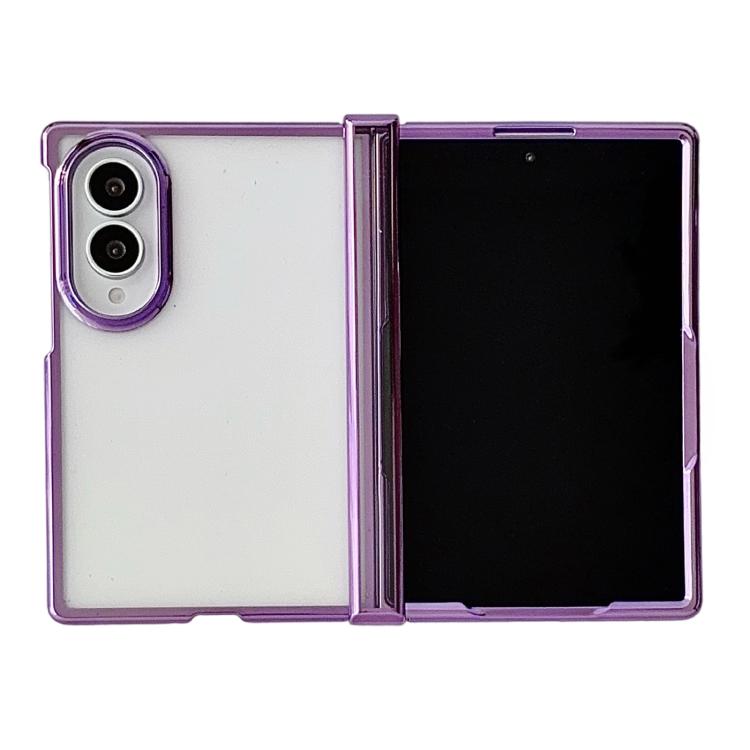 Three Parts 6D Electroplating PC Shockproof Phone Case, For Galaxy Z Fold8 5G, For Galaxy Z Fold8 Ultra 5G, For Galaxy Z Flip8 5G, For Samsung Galaxy Z Flip7 FE / Flip6