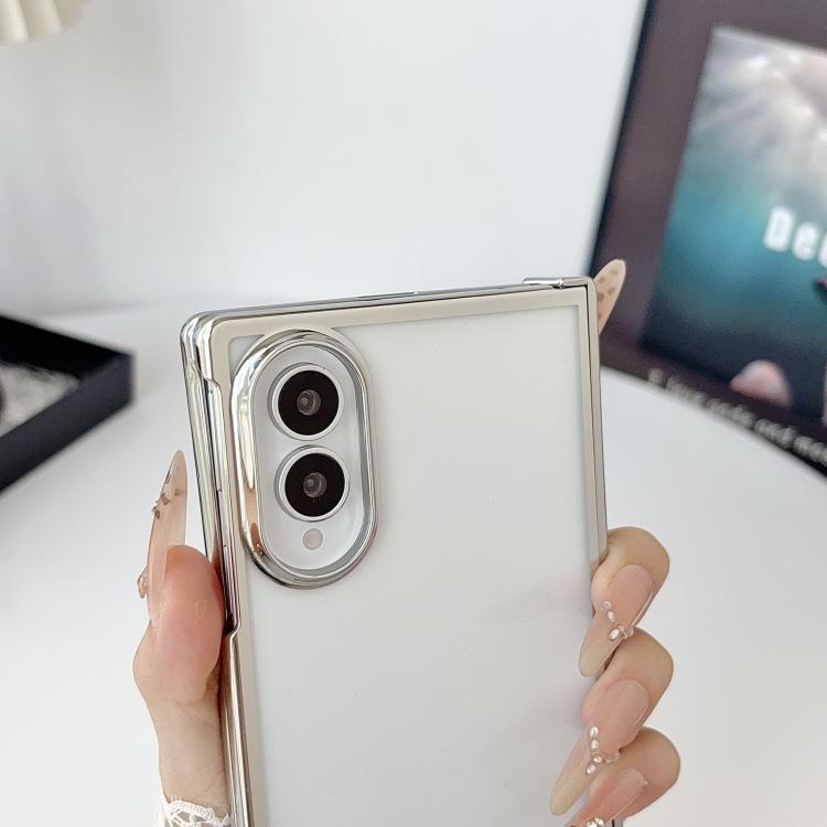 Three Parts 6D Electroplating PC Shockproof Phone Case, For Galaxy Z Fold8 5G, For Galaxy Z Fold8 Ultra 5G, For Galaxy Z Flip8 5G, For Samsung Galaxy Z Flip7 FE / Flip6