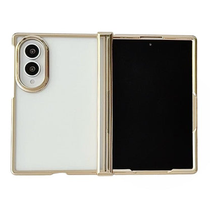 Three Parts 6D Electroplating PC Shockproof Phone Case, For Galaxy Z Fold8 5G, For Galaxy Z Fold8 Ultra 5G, For Galaxy Z Flip8 5G, For Samsung Galaxy Z Flip7 FE / Flip6