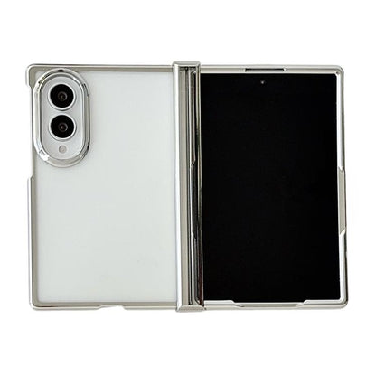 Three Parts 6D Electroplating PC Shockproof Phone Case, For Galaxy Z Fold8 5G, For Galaxy Z Fold8 Ultra 5G, For Galaxy Z Flip8 5G, For Samsung Galaxy Z Flip7 FE / Flip6
