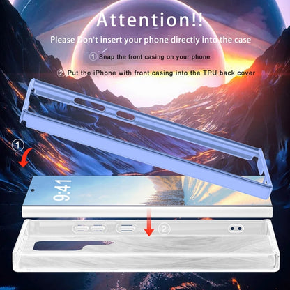 IMD Gradient Feather PC + TPU Phone Case