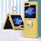Skin Feel PC Phone Case with Ring, For Samsung Galaxy Z Flip6 / Flip7 FE
