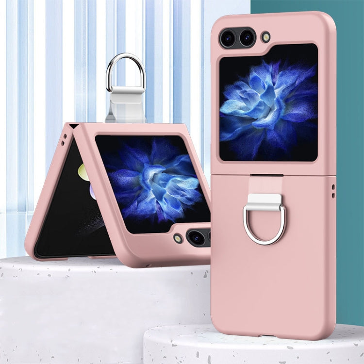 Skin Feel PC Phone Case with Ring, For Samsung Galaxy Z Flip6 / Flip7 FE