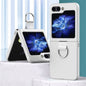 Skin Feel PC Phone Case with Ring, For Samsung Galaxy Z Flip6 / Flip7 FE