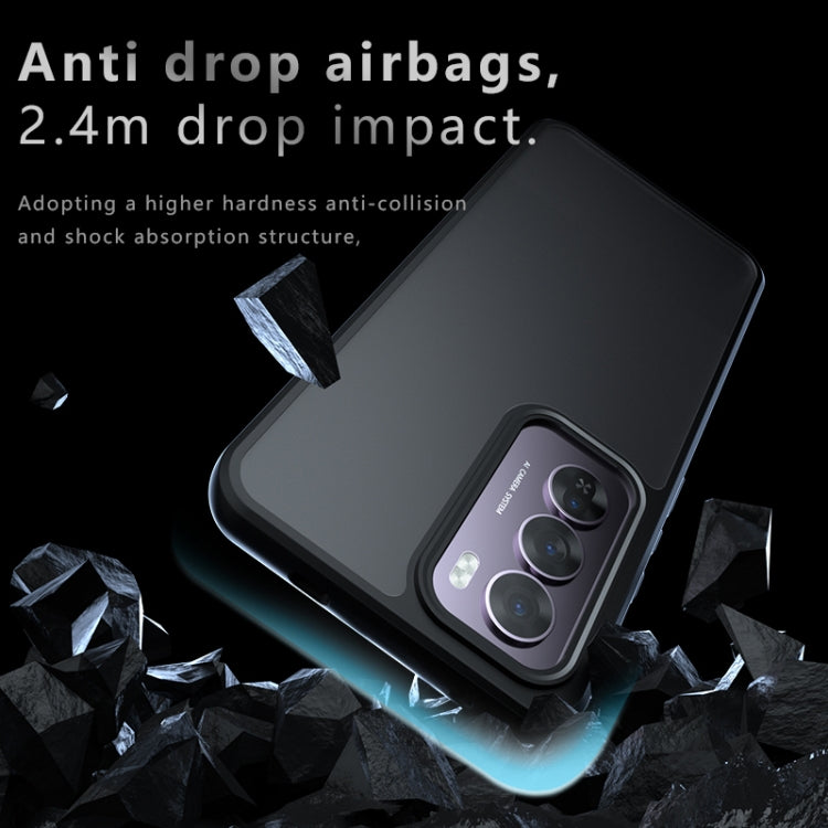 Armor Big Pore PC Hybrid TPU Phone Case, For OPPO Reno12 Pro Global, For OPPO Reno11 Pro Global