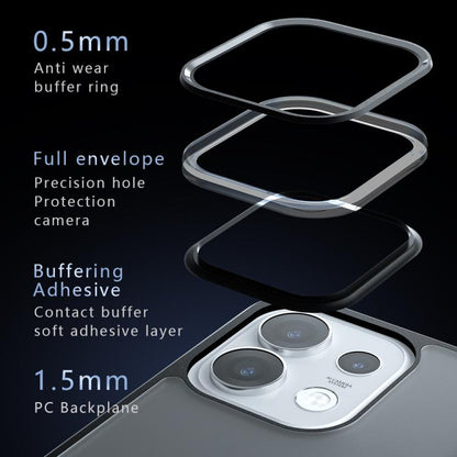 Armor Big Pore PC Hybrid TPU Phone Case, For OPPO Reno16 / Reno16 Pro Global, For OPPO Reno12 Pro Global, For OPPO Reno11 Pro Global
