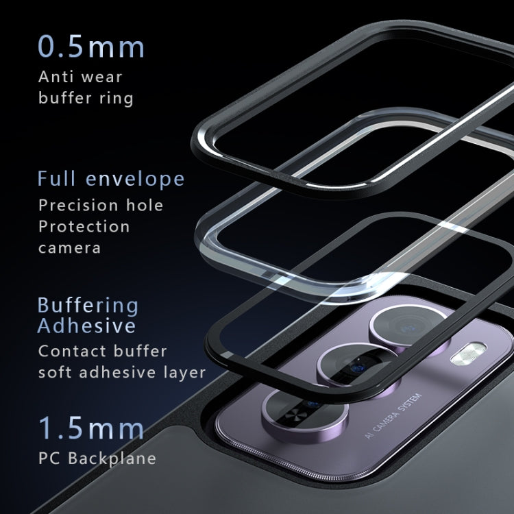 Armor Big Pore PC Hybrid TPU Phone Case, For OPPO Reno12 Pro Global, For OPPO Reno11 Pro Global
