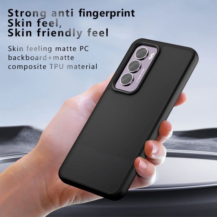 Armor Big Pore PC Hybrid TPU Phone Case, For OPPO Reno12 Pro Global, For OPPO Reno11 Pro Global