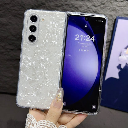 Pearlescent Shell Texture Phone Case, For Samsung Galaxy Z Fold5, For Samsung Galaxy Z Flip5, For Samsung Galaxy Z Fold4, For Samsung Galaxy Z Flip3 / Flip4