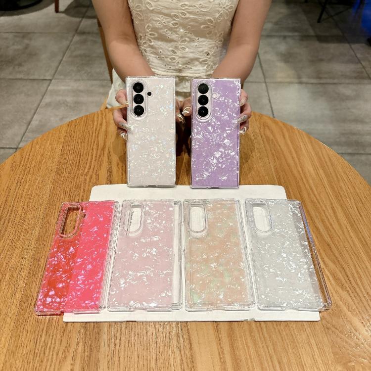 Pearlescent Shell Texture Phone Case, For Samsung Galaxy Z Fold7 5G, For Samsung Galaxy Z Fold Special, For Samsung Galaxy Z Flip6, For Samsung Galaxy Z Fold6