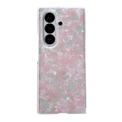 Pearlescent Shell Texture Phone Case, For Samsung Galaxy Z Fold7 5G, For Samsung Galaxy Z Fold Special, For Samsung Galaxy Z Flip6, For Samsung Galaxy Z Fold6