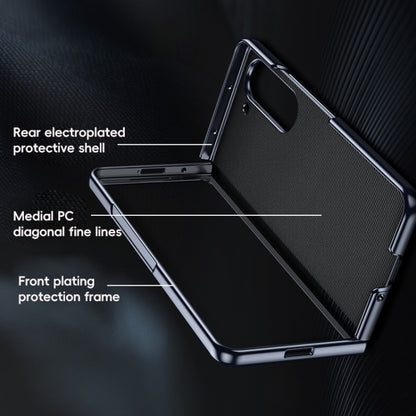 Electroplated Frame Folding PU Phone Case