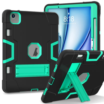 Contrast Color Silicone Acrylic PC Tablet Case with Holder, For iPad Air 11 2026 / 2025 / 2024