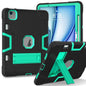 Contrast Color Silicone Acrylic PC Tablet Case with Holder, For iPad Air 11 2026 / 2025 / 2024