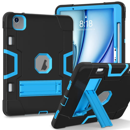 Contrast Color Silicone Acrylic PC Tablet Case with Holder, For iPad Air 11 2026 / 2025 / 2024