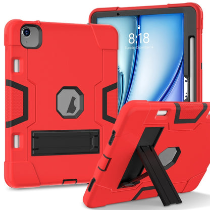 Contrast Color Silicone Acrylic PC Tablet Case with Holder, For iPad Air 11 2026 / 2025 / 2024