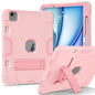 Contrast Color Silicone Acrylic PC Tablet Case with Holder, For iPad Air 11 2026 / 2025 / 2024