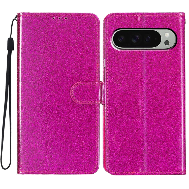 Glitter Powder Flip Leather Phone Case, For Google Pixel 9 Pro XL, For Google Pixel 9A, For Google Pixel 9 / 9 Pro, For Google Pixel 8A