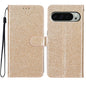Glitter Powder Flip Leather Phone Case, For Google Pixel 9 Pro XL, For Google Pixel 9A, For Google Pixel 9 / 9 Pro, For Google Pixel 8A