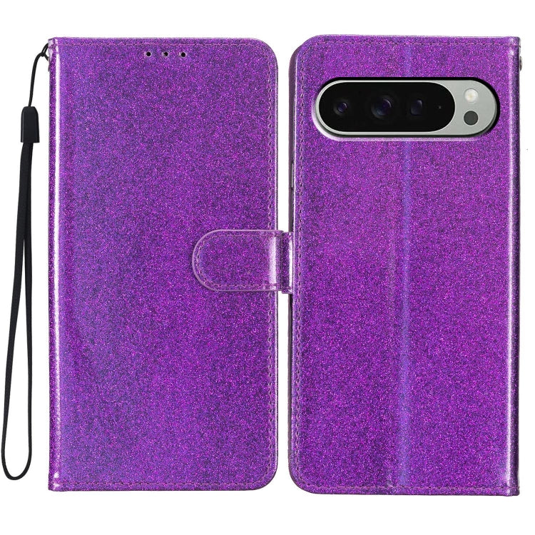 Glitter Powder Flip Leather Phone Case, For Google Pixel 9 Pro XL, For Google Pixel 9A, For Google Pixel 9 / 9 Pro, For Google Pixel 8A