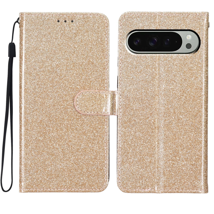 Glitter Powder Flip Leather Phone Case, For Google Pixel 9 Pro XL, For Google Pixel 9A, For Google Pixel 9 / 9 Pro, For Google Pixel 8A
