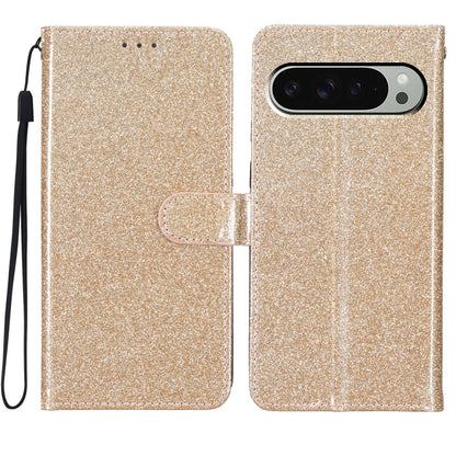 Glitter Powder Flip Leather Phone Case, For Google Pixel 9 Pro XL, For Google Pixel 9A, For Google Pixel 9 / 9 Pro, For Google Pixel 8A