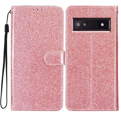 Glitter Powder Flip Leather Phone Case, For Google Pixel 9 Pro XL, For Google Pixel 9A, For Google Pixel 9 / 9 Pro, For Google Pixel 8A