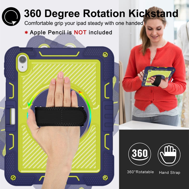 360 Degree Rotation PC Contrast Silicone Tablet Case, For iPad Air 11 2026 / 2025 / 2024, For iPad Pro 11 2025 / 2024