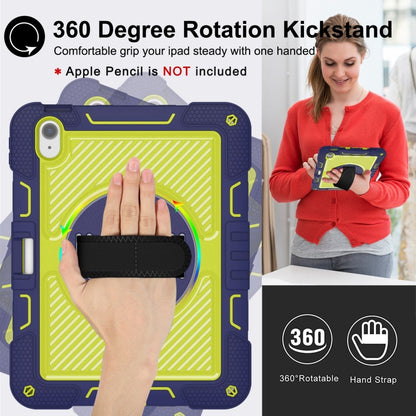 360 Degree Rotation PC Contrast Silicone Tablet Case, For iPad Air 11 2026 / 2025 / 2024, For iPad Pro 11 2025 / 2024