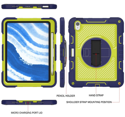 360 Degree Rotation PC Contrast Silicone Tablet Case, For iPad Air 11 2026 / 2025 / 2024, For iPad Pro 11 2025 / 2024