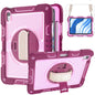 360 Degree Rotation PC Contrast Silicone Tablet Case, For iPad Air 11 2026 / 2025 / 2024, For iPad Pro 11 2025 / 2024